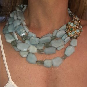 Aqua Stone Alexis Bittar Necklace